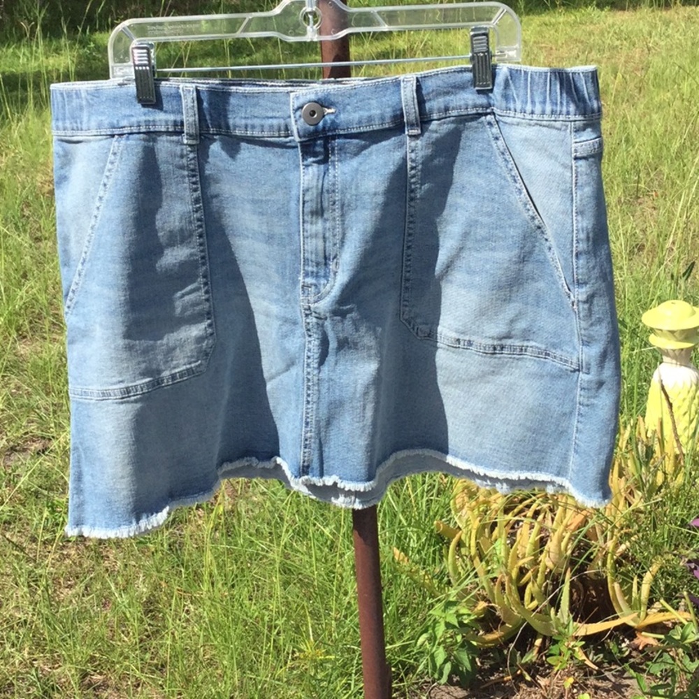 ๐ฆโ NOBO โ Size XXX Lg So Fun To Wear Denim Skirt Wardrobe Must Have ๐ฆ - Picture 8 of 10